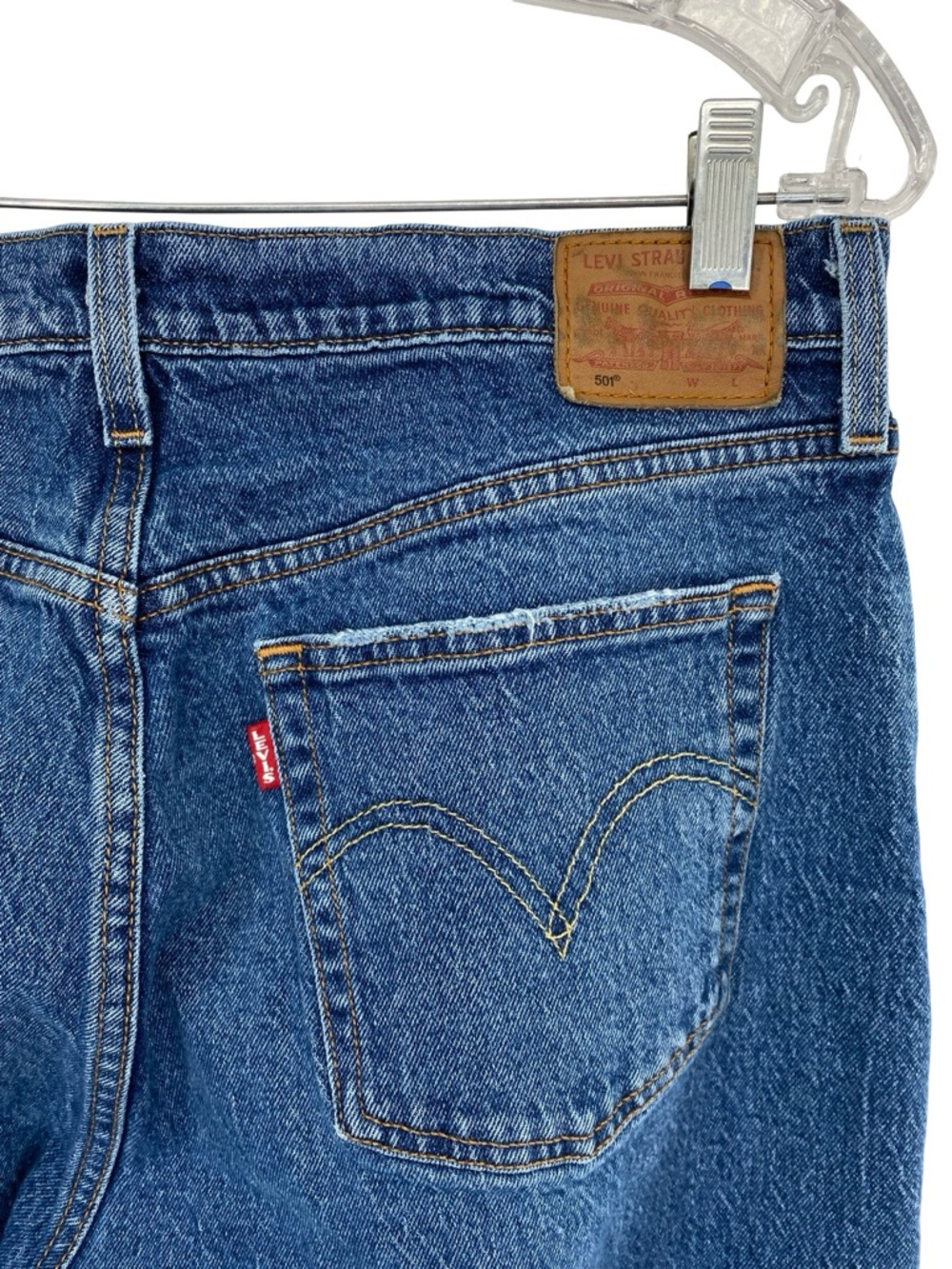 Levi’s 501 Original Jeans Straight Leg Button Fly Men’s Size 33 x 30 - Picture 5 of 11